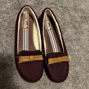 Keds flats size 7 maroon